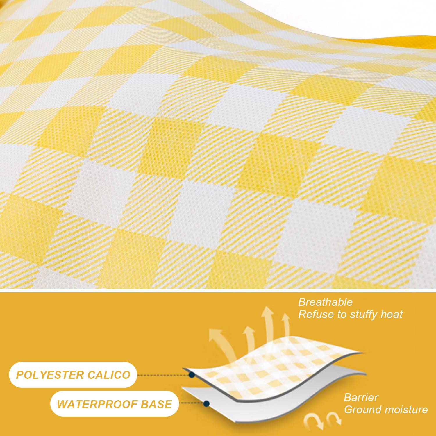 Coperta Spiaggia PHILORN 200x150 Cm - Impermeabile E Anti-sabbia - Con Picchetti E Sacchetto - Foto 4