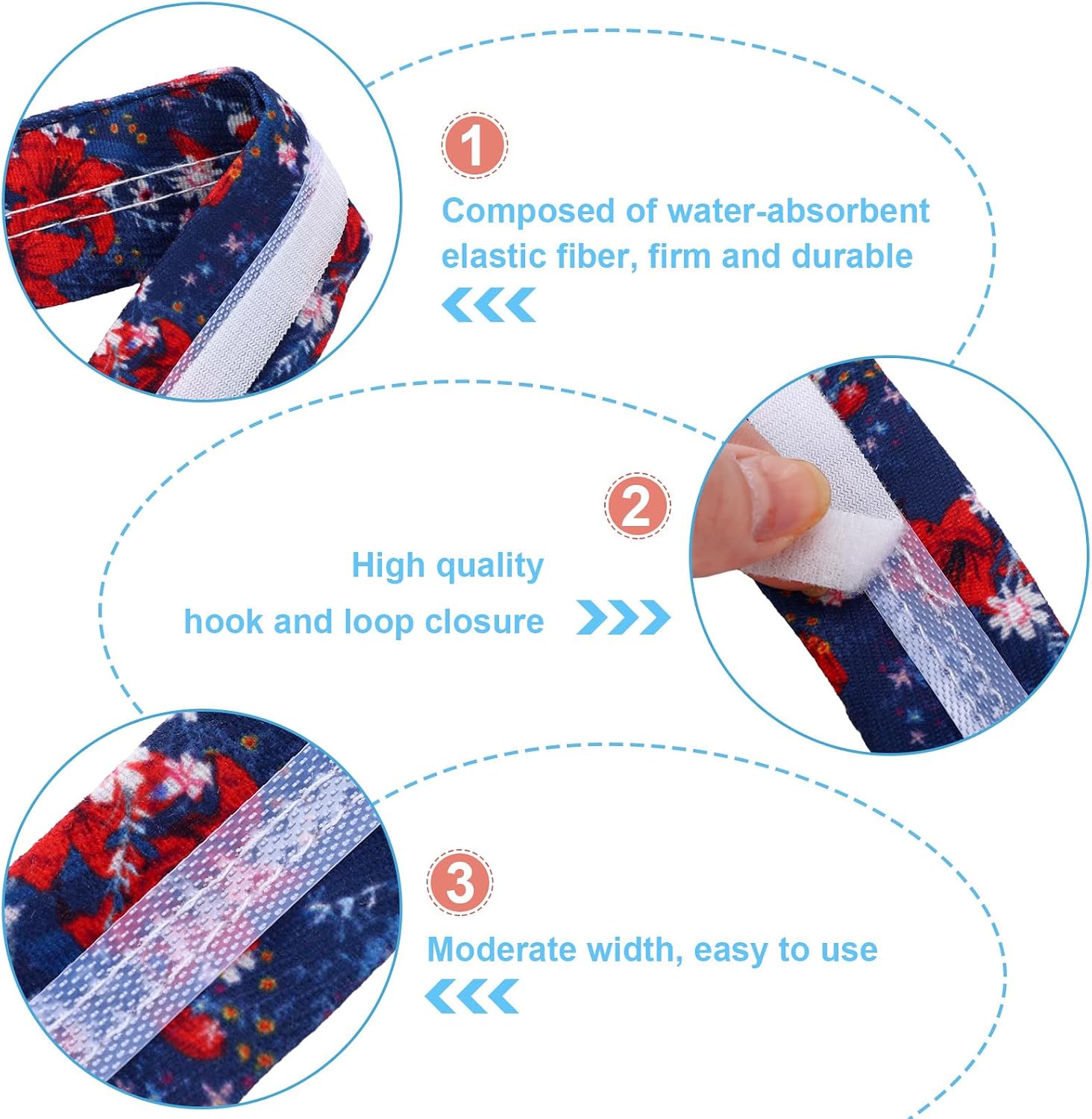 Geiserailie 21 Pcs Tracheostomy Tube Holder Adjustable Tracheostomy Supplies Tube Holder Soft Reusable Care Kits for Men and Women, One Size Fits Most People