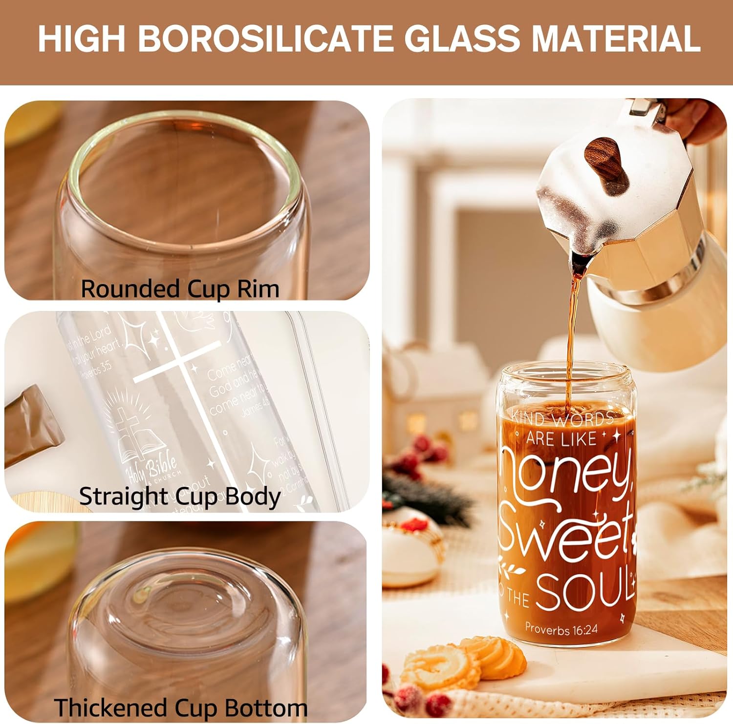 Christian Gifts for Women, Religious Faith Based Present, Bible Bags for Women, Spiritual Inspirational Christmas Birthday Gifts for Mom Best Friend Sister - Image 5