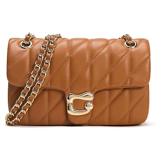 Quilted Crossbody Purse for Women Trendy - Ladies Shoulder Bag