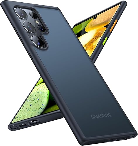 TORRAS Funda diseñada a prueba de golpes para Samsung Galaxy S24 Ultra de 6.8 pulgadas, probada contra caídas de grado militar de 12 pies, parte