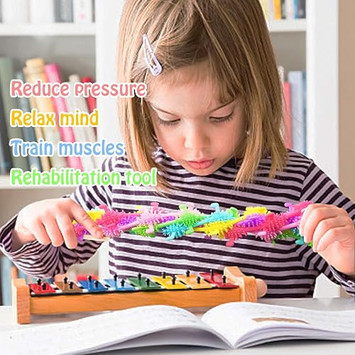 Miniatura 7 de 18 juguetes sensoriales de cuerda elástica, juguetes relajantes para niños y adultos, alivio del estrés, rellenos de bolsas de regalos, recuerdos de