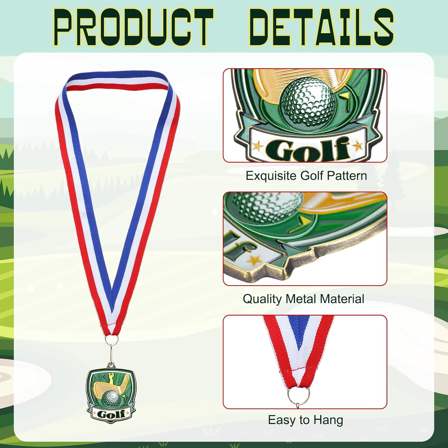 10/20 /30/40 Pcs Award Medals Bulk Sports Medals with Neck Ribbons 2.4 Inch Winner Award Trophy Prize Gift for Sports Themed Party Favors Tournaments Match