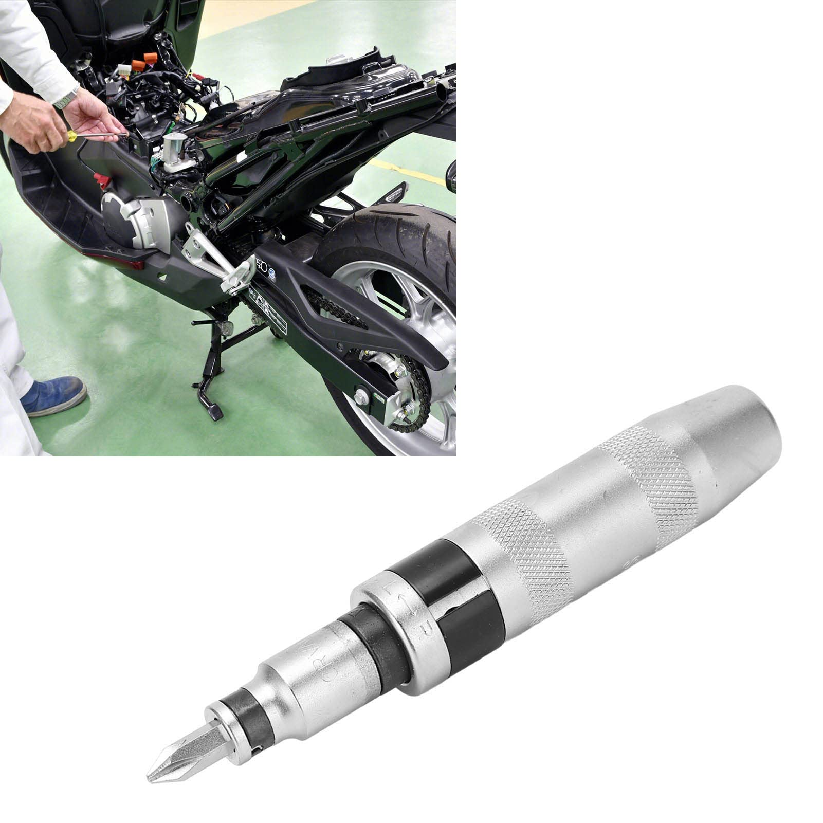 12-Bit-Schlagschrauber-Set, Universell, Zuverlässig, Langlebig, Motorrad-ATV-Roller aus Kohlenstoffstahl, Sehr Praktische Handwerkzeuge, Material aus Kohlenstoffstahl