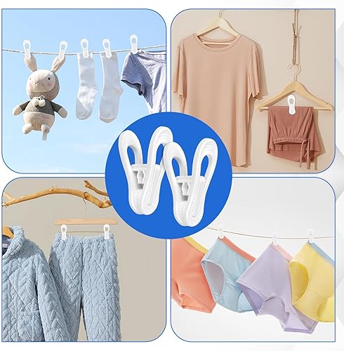 Miniatura 6 de 50 clips de plástico multiusos, ideales para faldas y pantalones