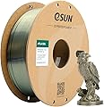 eSUN PLA Métal Soie Filament 1.75mm, Soyeux Métallisé Imprimante 3D Filament PLA, Précision Dimensionnelle +/- 0.05mm, 1KG Bobine (2.2 LBS) Filament d'impression 3D pour Imprimante 3D, Bronze Soie