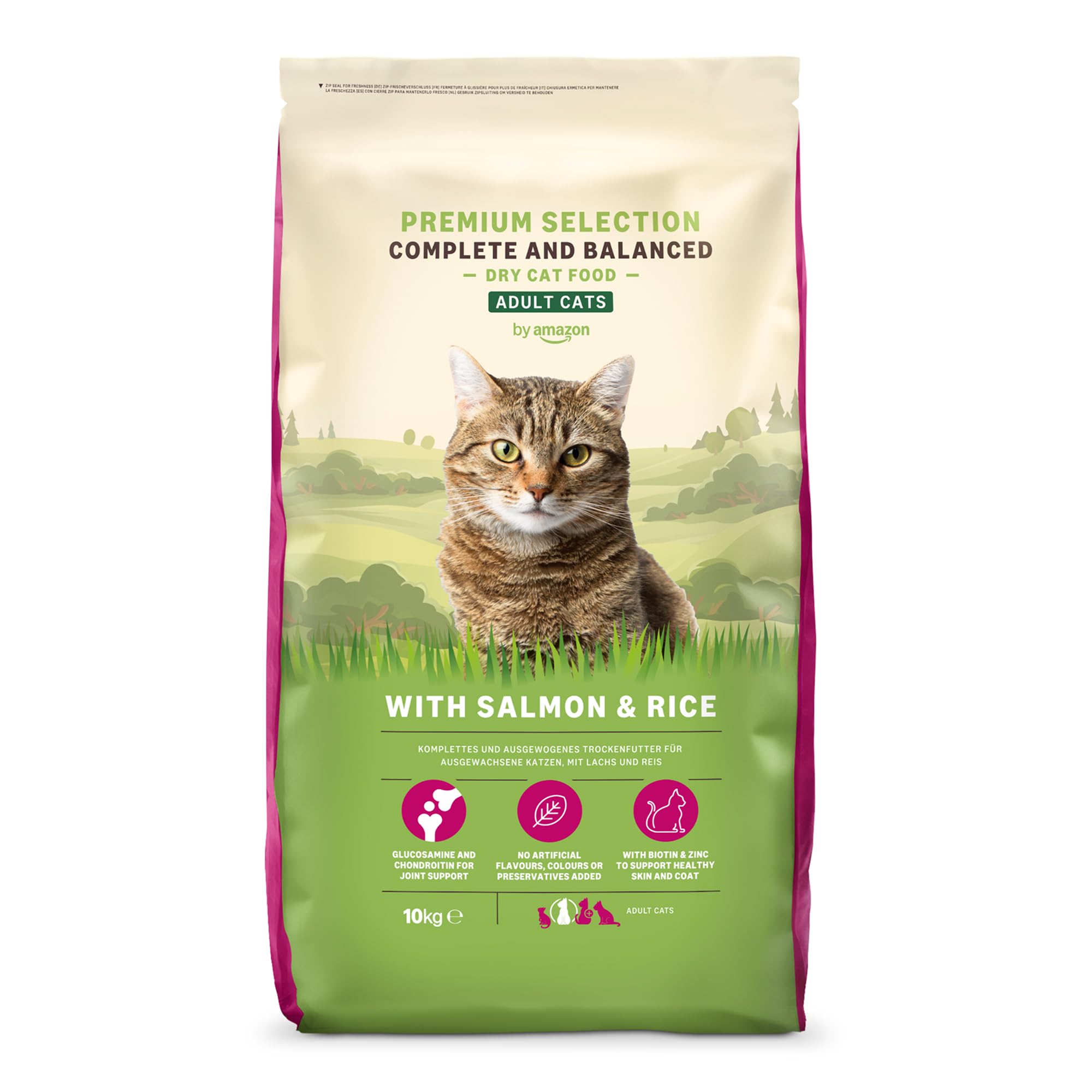 by Amazon Complete Dry Cat Food With Salmon and Rice 10kg (Precedentemente un marchio Lifelong, stesso prodotto)