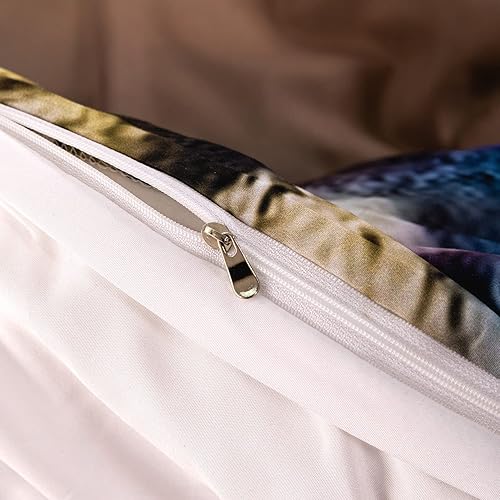 Miniatura 7 de CVHOUSE Funda de edredón de tiburón, tamaño Queen, juego de ropa de cama de mar océano, edredón de playa para niños y adolescentes, 1 2 fundas de