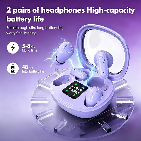 Mini Wireless Sleep Earphones, Designed for Side Sleepers Invisible Flat Earbuds, Comfortable for Small Ears, Discreet in-Ear Design, Skin-Friendly, Ideal for Women and Work Use (Skin)