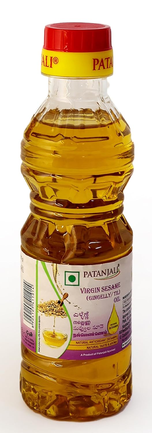 Patanjali Sesame Oil (Gingelly) Edible Til Oil for Cooking, Frying, 200
