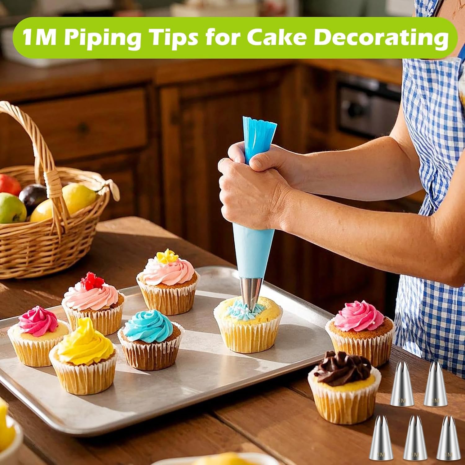 Suuker 1M Tips & Cupcake Decorating Kit