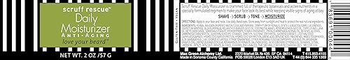 Miniatura 8 de SCRUFF RESCUE Hidratante diario, crema facial para hombres, diseñada para absorber y alimentar tu cara, ácido retinoico orgánico de semillas de rosa