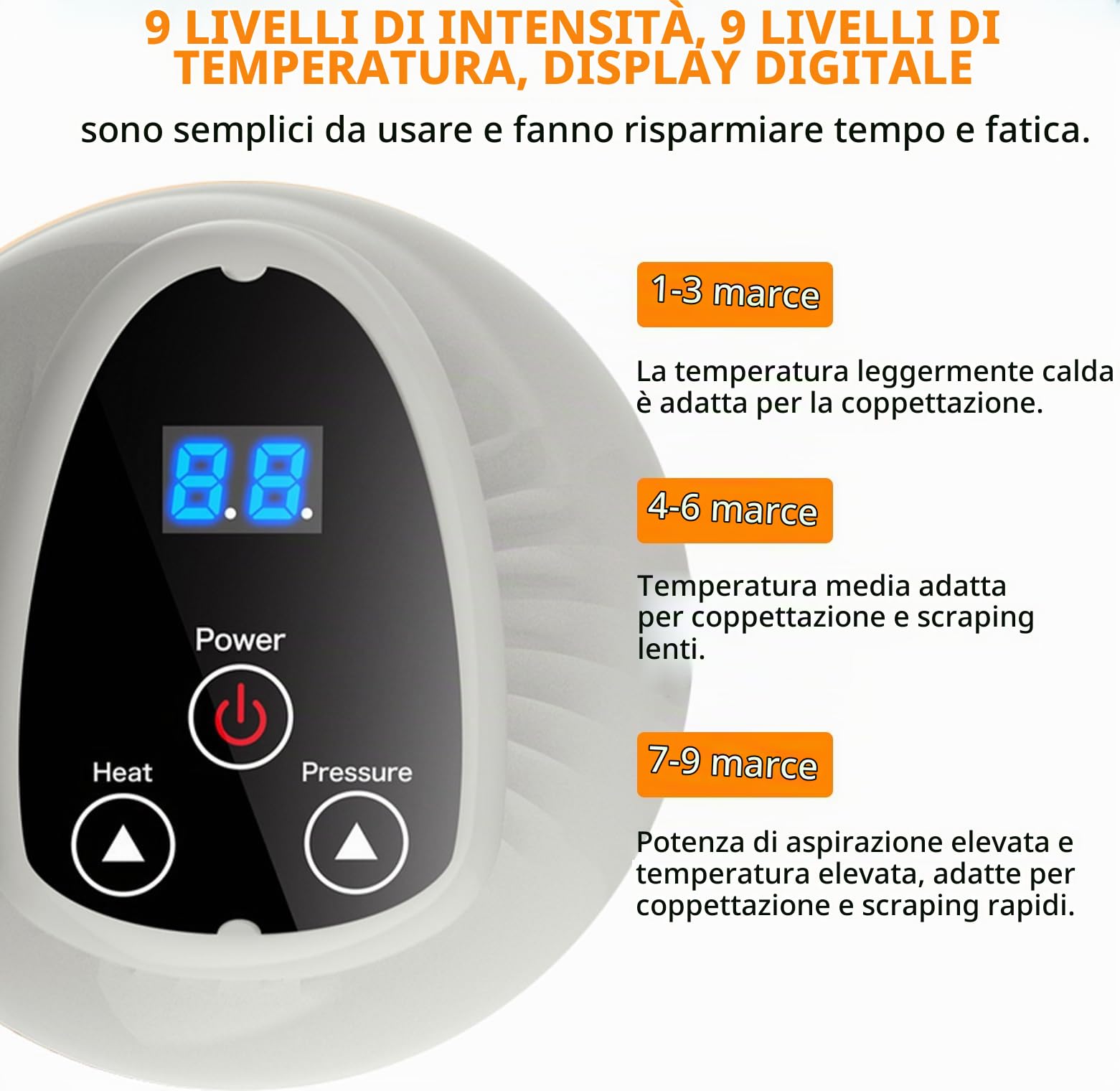 Massaggiatore Anticellulite Vacuum, Massaggiatore 4 in 1 Contro Cellulite, 9 Livelli di Riscaldamento e calore, Gua Sha elettrico, pelle più stretta e migliore circolazione sanguigna