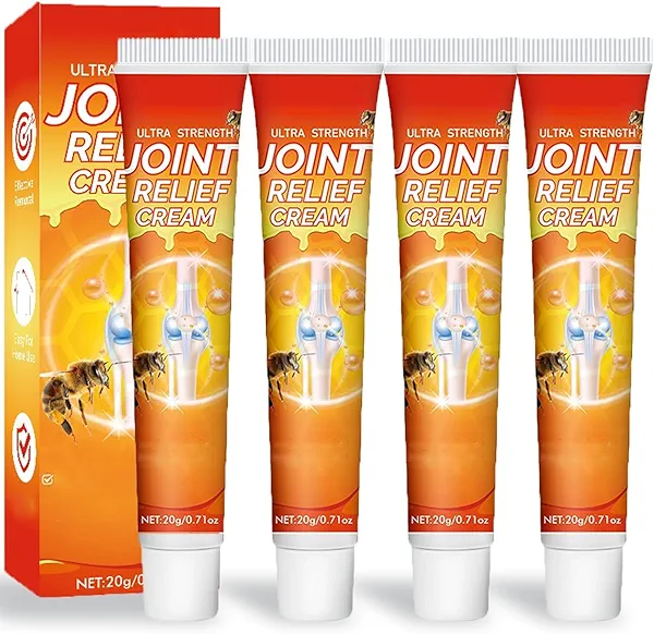 Hbesty Ultra Strength Joint Relief Cream, Advanced Relief Gel, Non-Greasy & Fast Absorbing (4 Pcs)