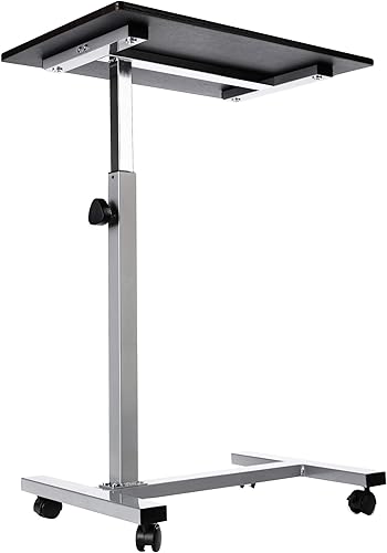 Miniatura 5 de Seville Classics - Carrito de escritorio para computadora portátil y de escritorio de, altura ajustable, ergonómico, para oficina en casa, mesa