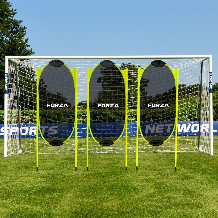 FORZA Free Kick Training Mannequin | 5ft Spring-Back Pop-Up Soccer Dummy Set [3 Pcs] – Portable Free Kick Defender Wall with Carry Bag