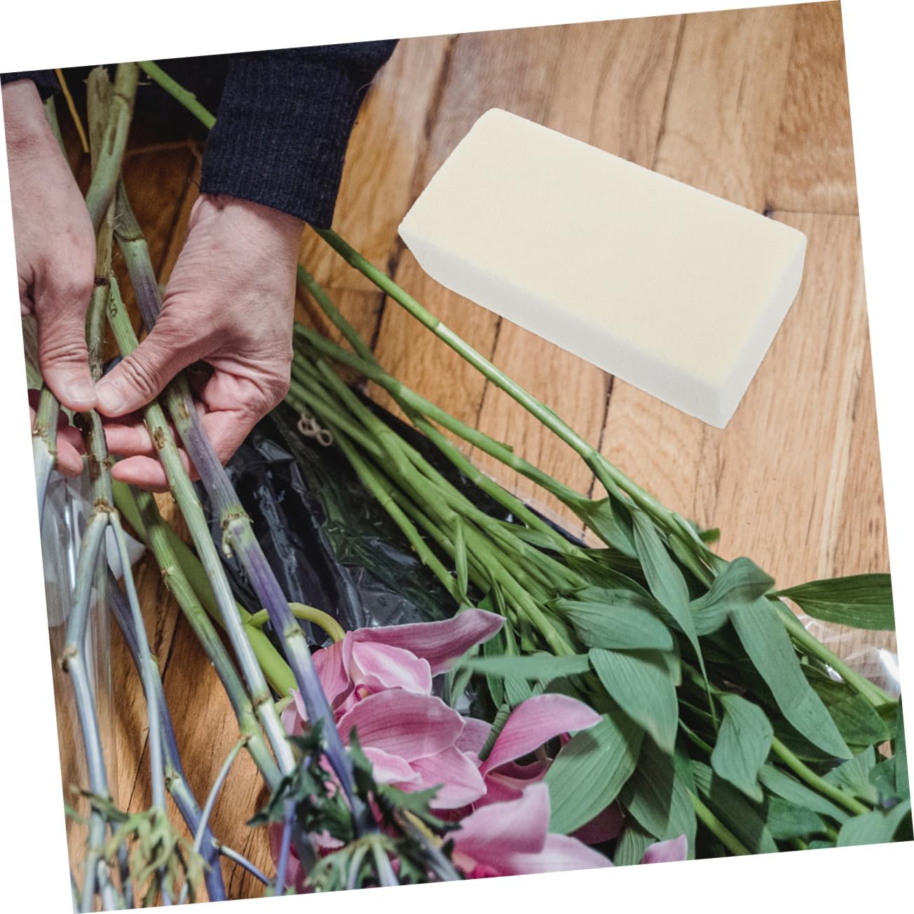 DOITOOL 10pcs Wet Floral Foam Blocks High-Density Fresh Flower Sponge Bricks for Arrangements Water-Absorbing for Bouquets and Flower Shops for Wedding and