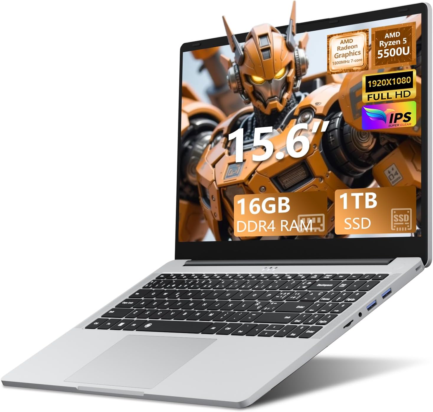 AMD Ryzen 5 Gaming Laptop with 16GB RAM and 1TB SSD