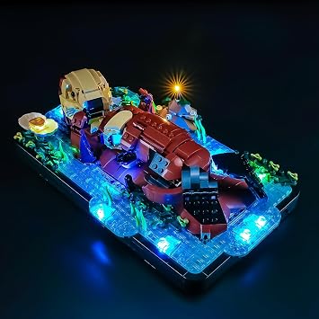 YEABRICKS LED Light for Lego-21366 Ideas Floating Sea Otters Building Blocks Model Building Set NOT Included