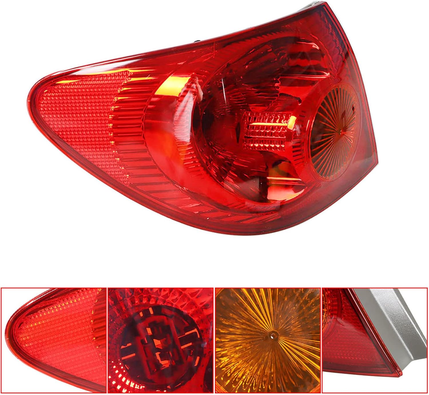 1-Pack LH Tail Light Assembly Replacement for 2003-2008 Corolla Driver Side Outer 81551-02290