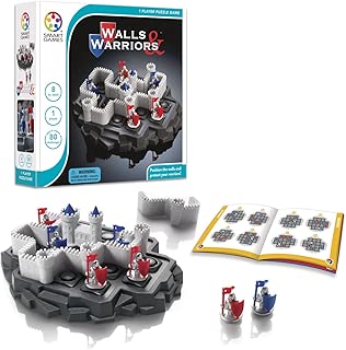 SmartGames Walls & Warriors Board Game, a Fun, STEM Focused Cognitive Skill-Building Brain Game and Puzzle Game for Ages 8 and Up - coolthings.us