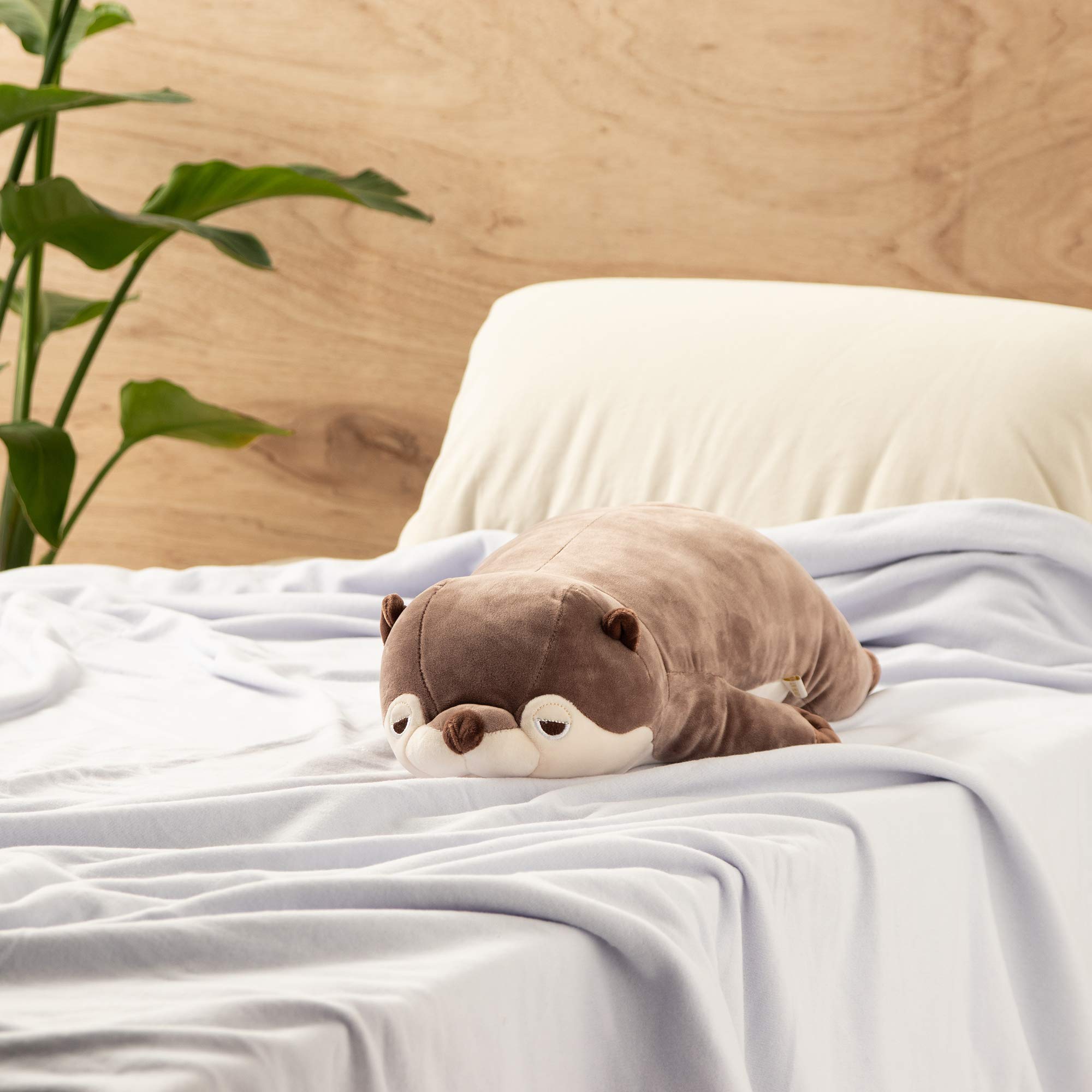 りぶはあと抱き枕 眠りをサポート機能付き91010-33 ［カワウソのくるり］ Amazon｜りぶはあと 抱き枕 ポリエステル おやすみグースピー