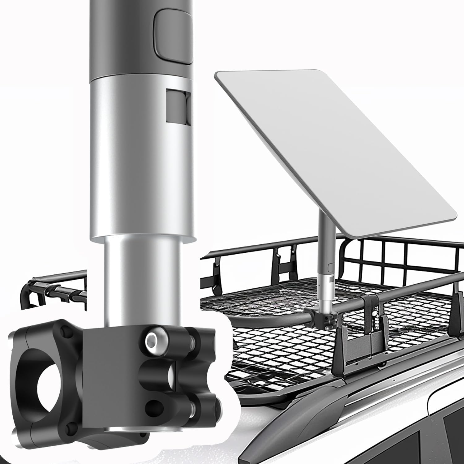 Starlink V2 RV Ladder Mount, Starlink V2 Mount for Roof Rack, All Aluminum Alloy