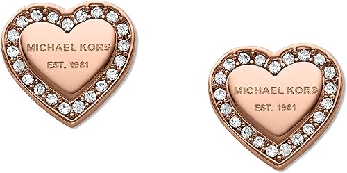 Miniatura 7 de Michael Kors Pendientes colgantes de acero inoxidable para mujer con detalles de cristal