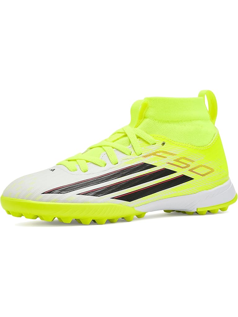 Yellow adidas F50 League Mid Cut Soccer Turf Cleats (Little Kid/Big Kid)