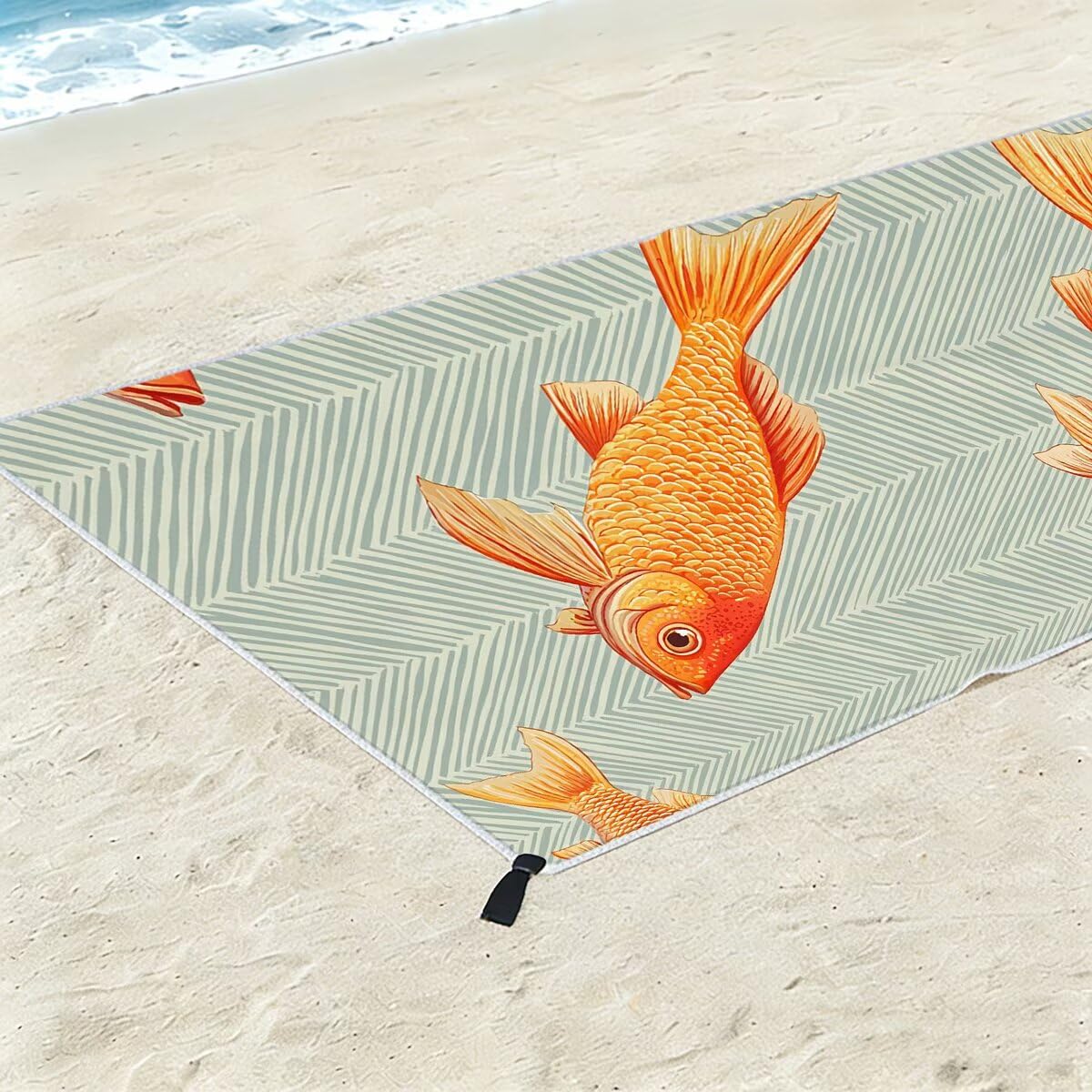 Ręcznik plażowy z mikrofibry, duży ręcznik plażowy 100 x 220 cm, 2 sztuki, damski ręcznik gimnastyczny szybkoschnący, odporny na piasek ręcznik z mikrofibry, lekkie ręczniki gimnastyczne na prezent