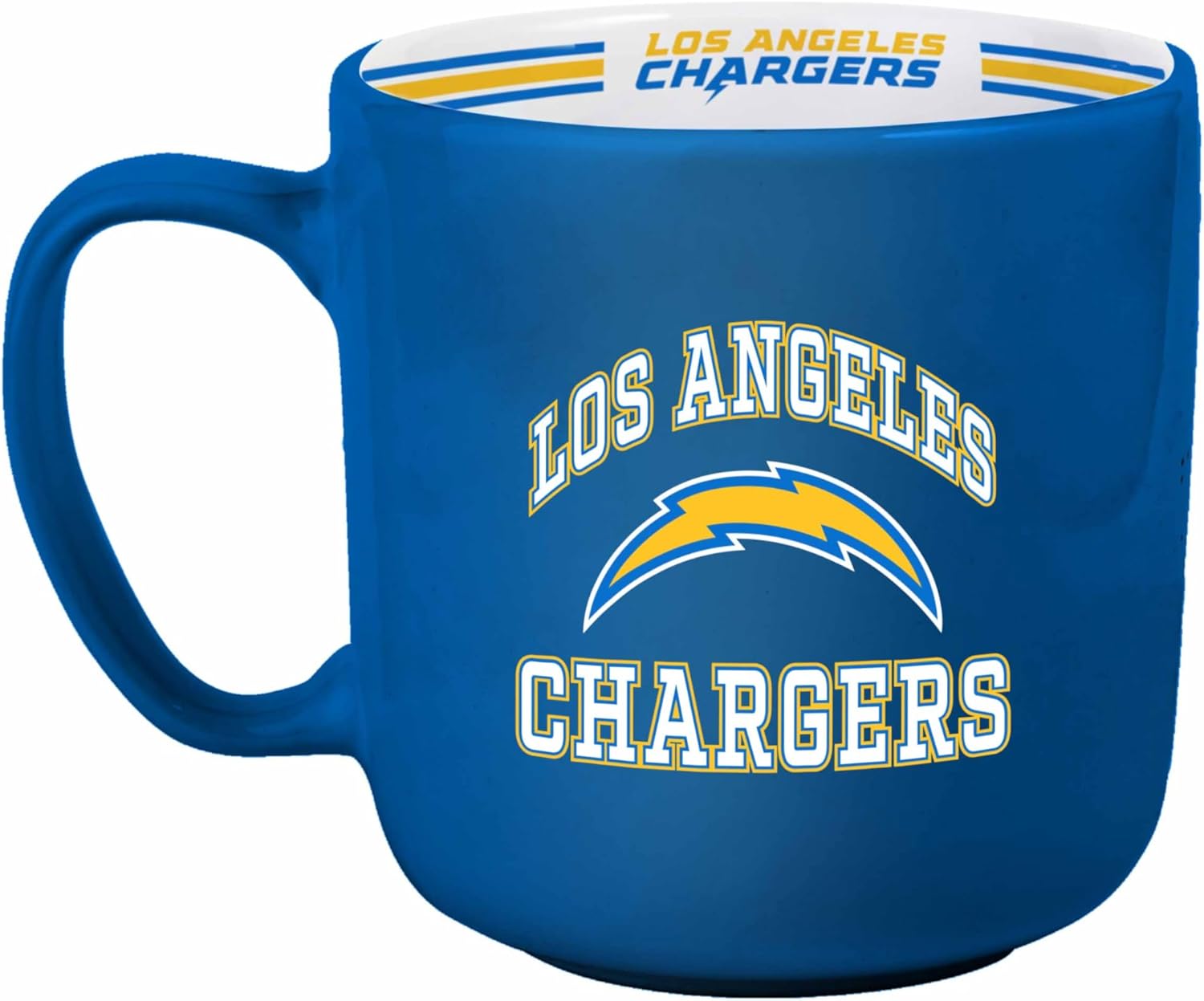 Striped 15oz Mug for Los Angeles Chargers Fans by Logo Brands