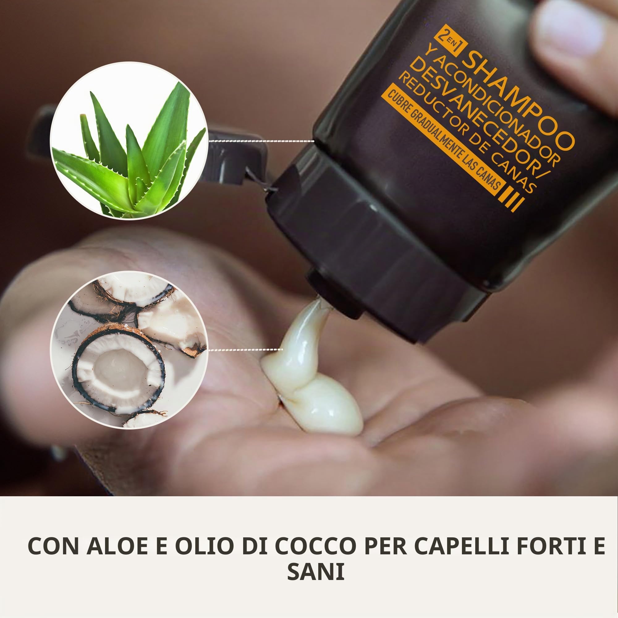 Just For Men Controllo GX Shampoo e Balsamo per capelli grigi uomo, riduce gradualmente e permanentemente i capelli grigi in ogni lavaggio, per tutte le tonalità, 118 ml (3 confezioni)