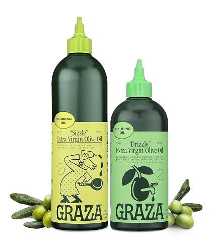 Graza "Drizzle" & "Sizzle" Extra Virgin Olive Oil Set