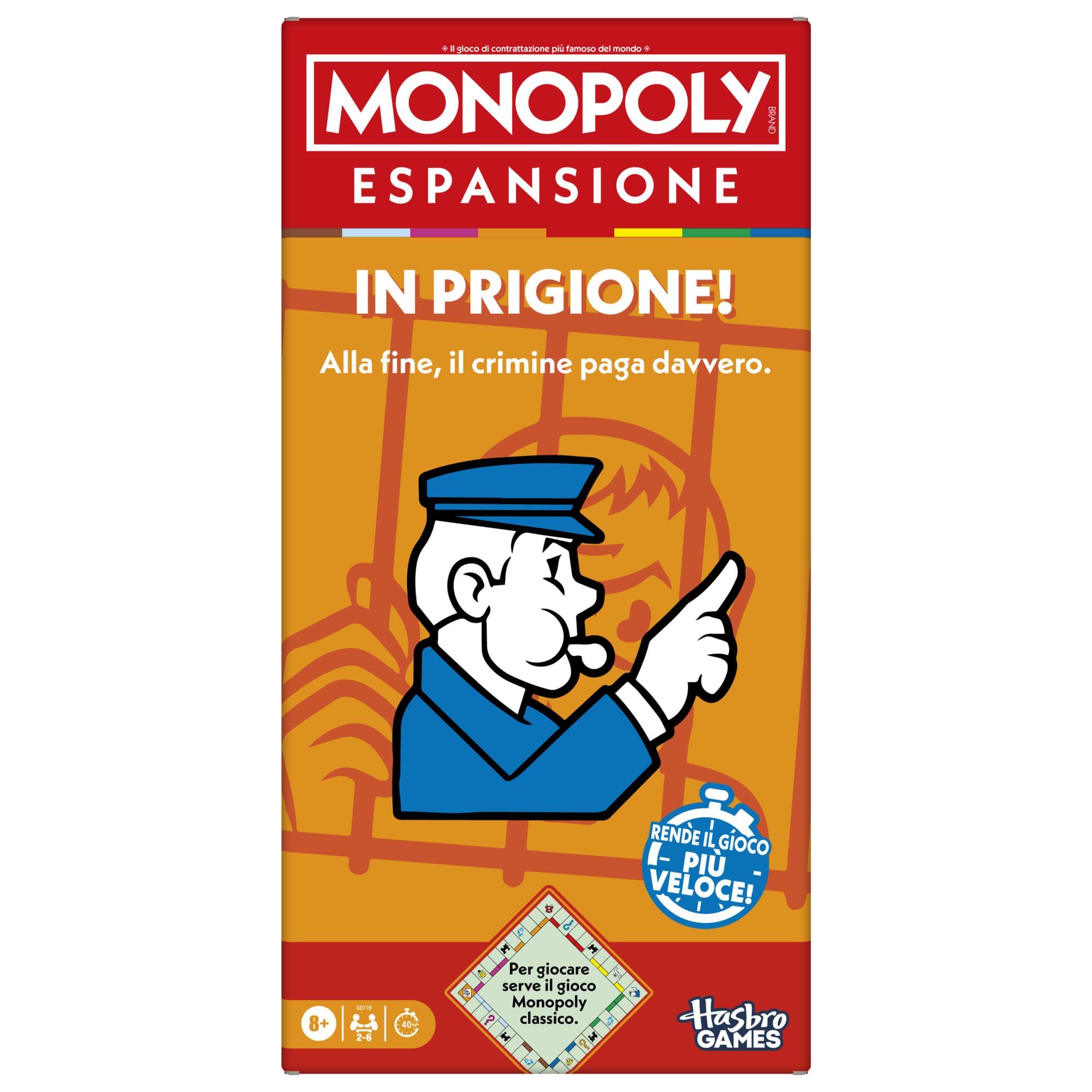 Monopoly, ESPANSIONE In Prigione (per giocare serve il gioco Monopoly classico) - Versione italiana