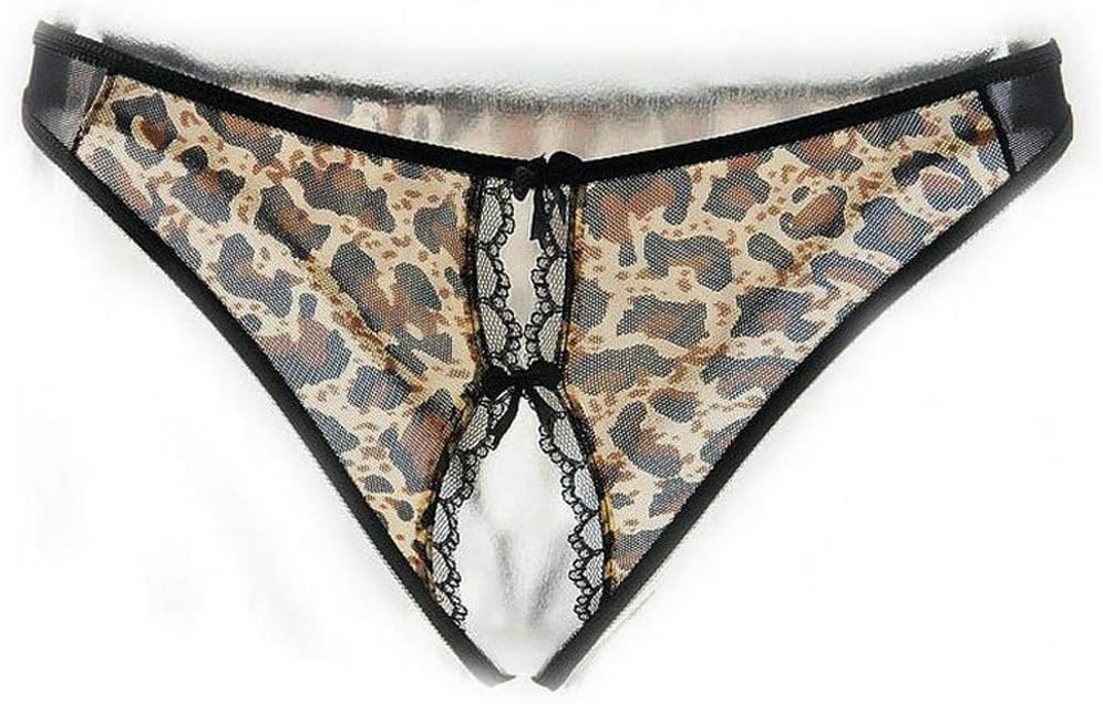 Vesst Women's Leopard Lace Open Crotch G String3 Lingerie
