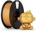 kexcelled PLA 3D Printer Filament 1.75mm +/- 0.03mm, Bright Colors, High Stability, Suitable for Most FDM Printers, 1kg (2.2 lbs), Gold