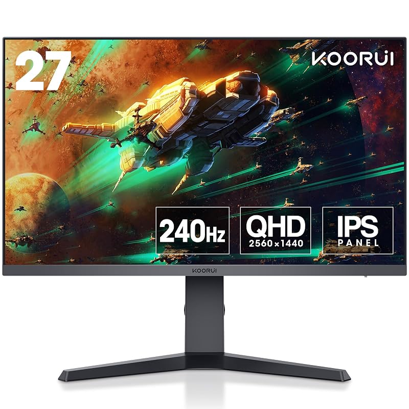 KOORUI 27″ WQHD 240Hz — per chi gioca sparatutto e vuole zero scatti