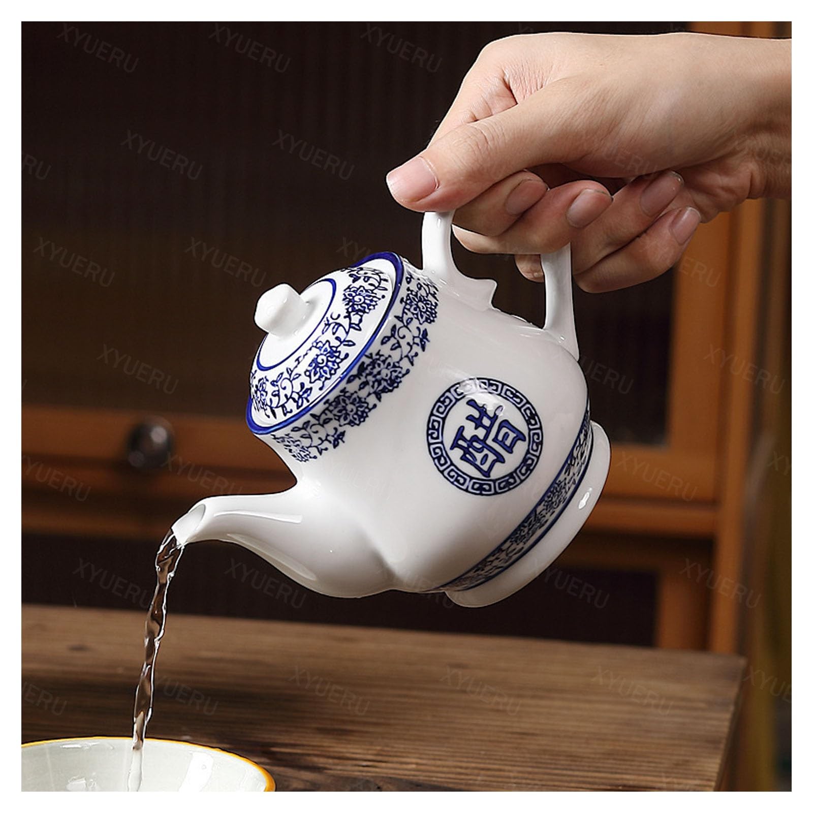 Milchkännchen Porzellan-Creamer und Zucker Set mit Deckel, Sahnekanne mit tablett,Zuckergießer Sahnejug Set Dekorativ für Hausgebrauch Kaffee und Tee