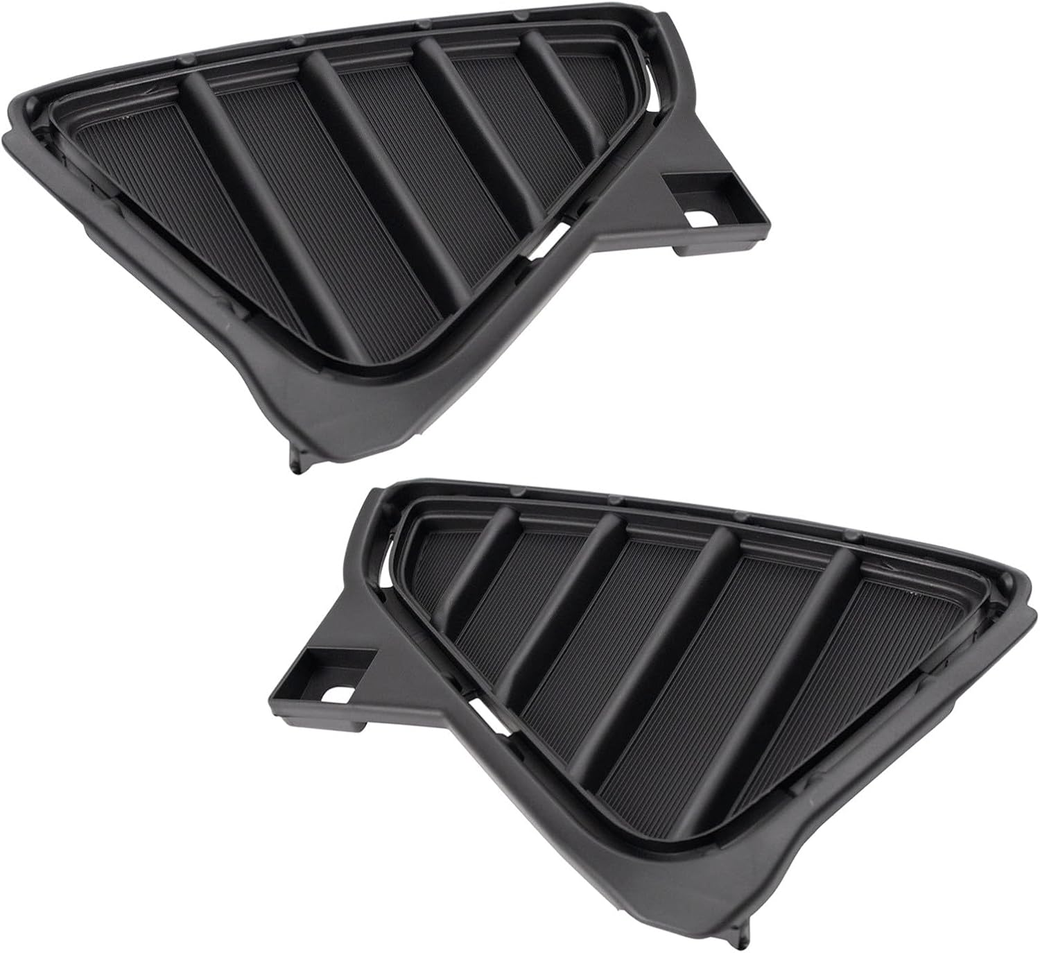 TRQ Front Driver & Passenger Side Fog Light Hole Cover Set,Fog Light Cover Set Compatible with 2016-2018 Toyota RAV4 TO1038191 TO1039191