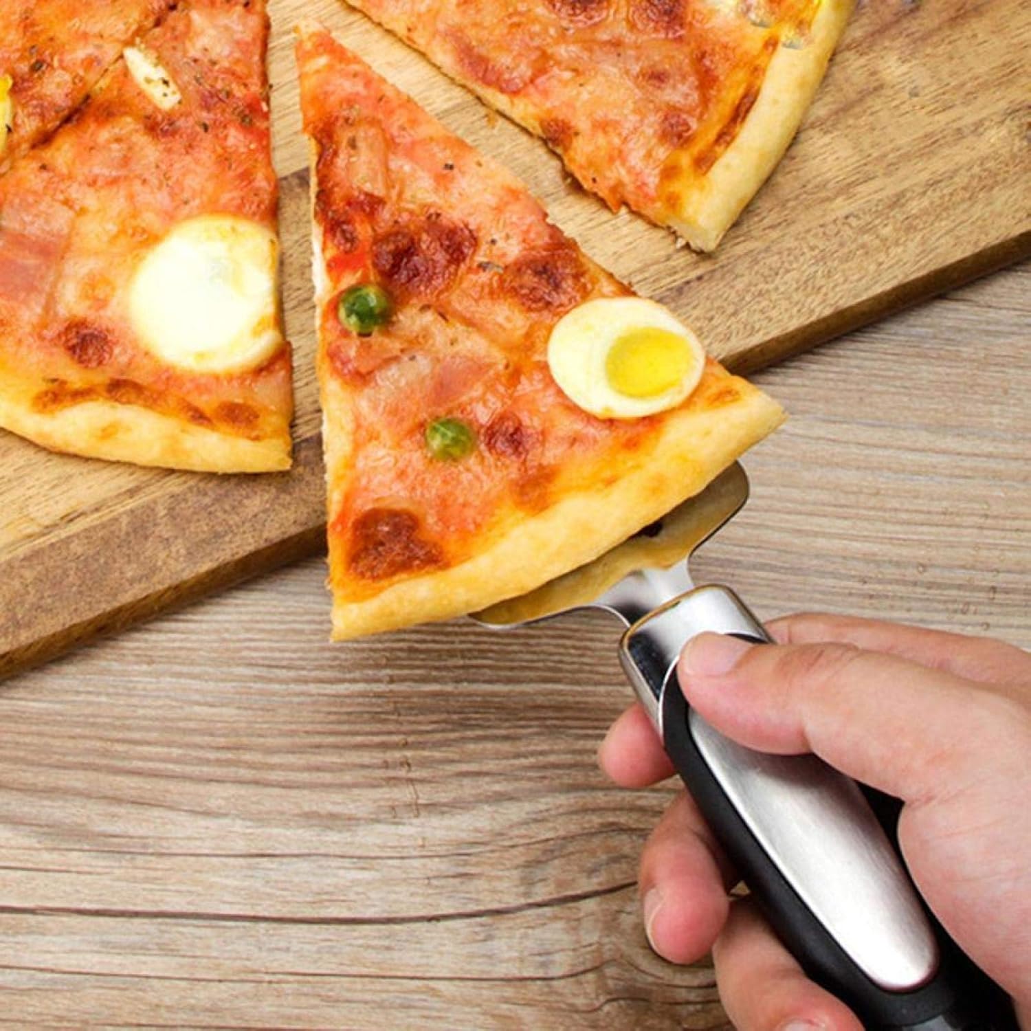 Pizza Shovel Stainless Steel Serrated Edge Cake Server Blade Cutter Pie Pizza Server Cake Cutter Shovel Kitchen Baking Pastry Spatulas