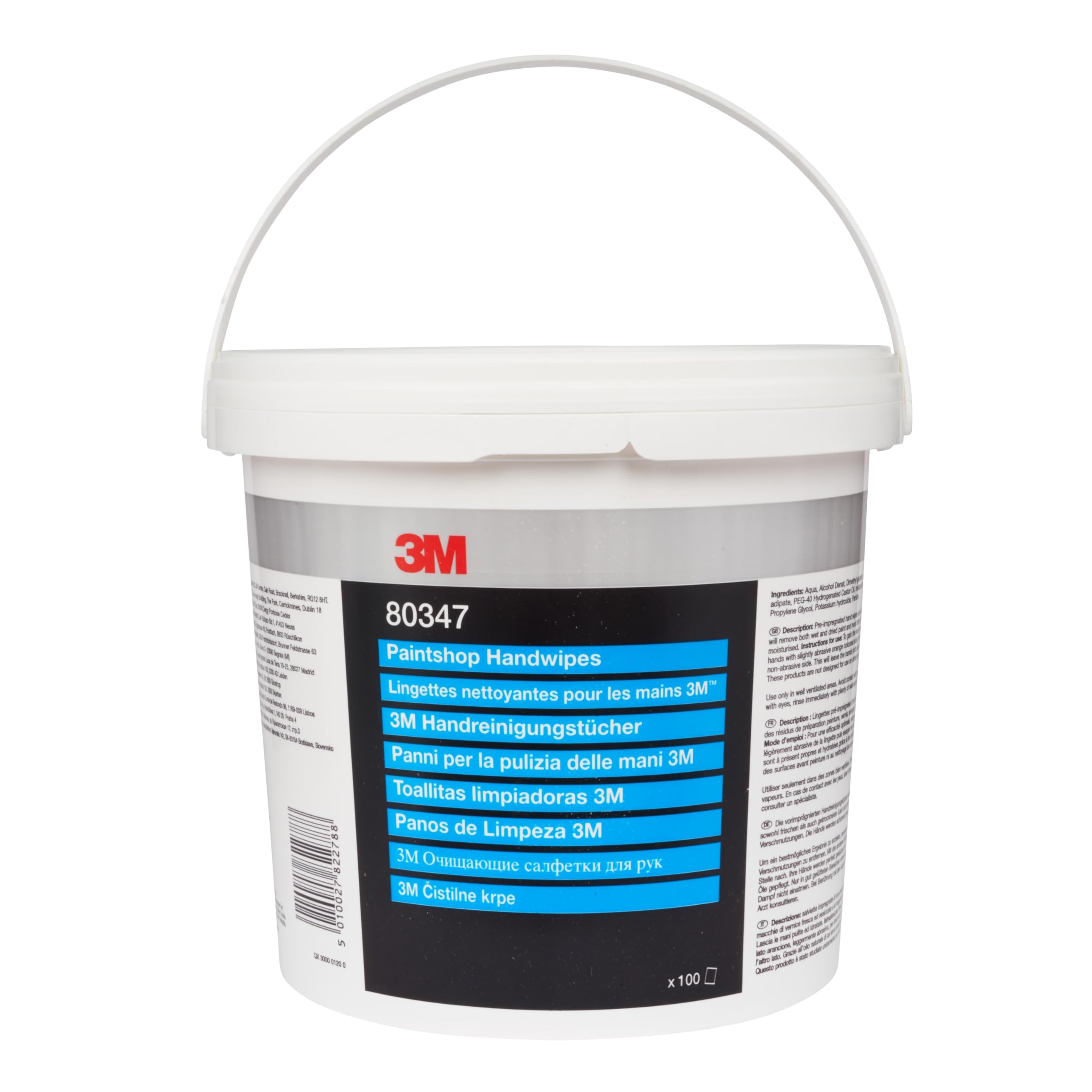 3M Lackiererei-Feuchttücher, 270 mm x 280 mm, 80347, 100 Tücher