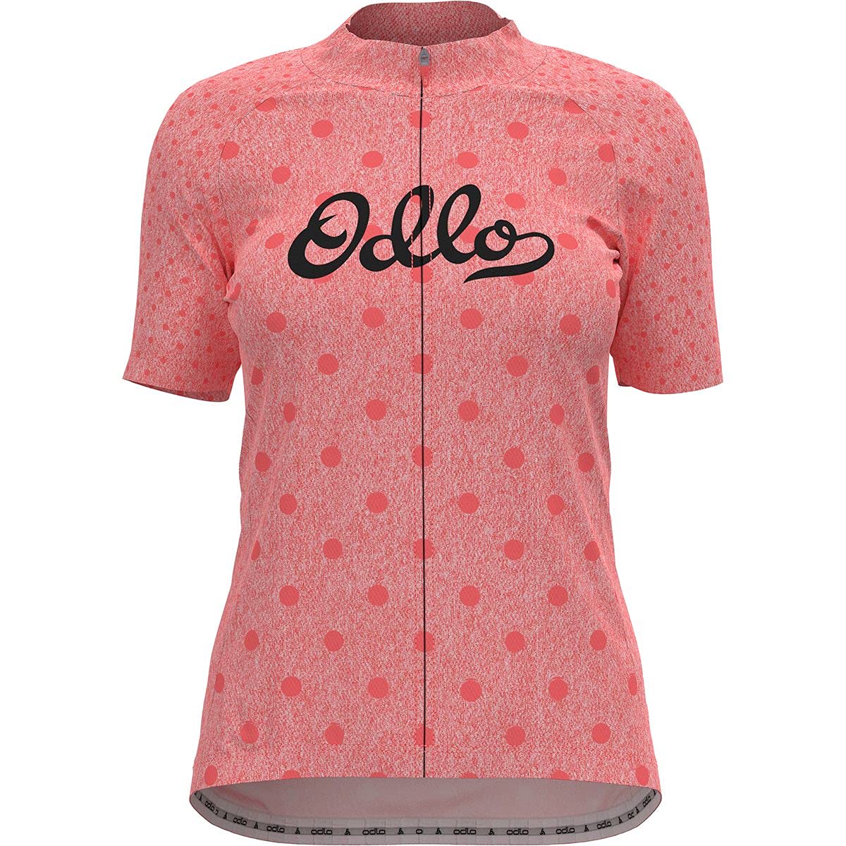 Odlo Damen Stand-up Collar s/s Full Zip Essential, Siesta - Graphic SS21, M