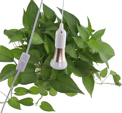 Miniatura 8 de REXTiN Paquete de 4 cables de extensión de enchufe de luz LED E26E27 de 5.9 pies con interruptor de encendidoapagado y enchufe de alimentación de CA