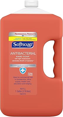 Softsoap Antibacterial Liquid Hand Soap Refill, Crisp Clean 1Gallon