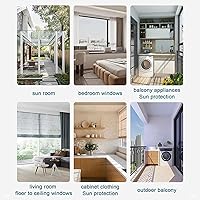 Vista 8 de Película reflectante para ventana de control de calor, protección total de privacidad, protección solar para habitación, protección solar anti UV
