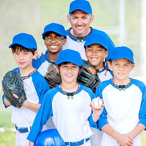 Miniatura 6 de Colgantes de silicona para fanáticos de deportes, collar de béisbol, collar de fútbol, elige de 0 a 9 para formar edades, número de jersey, números
