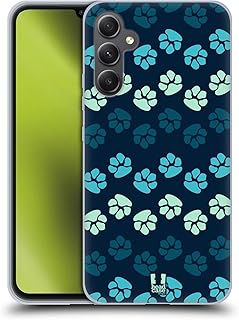 Head Case Designs Blues Paws Soft Gel Case Compatible with Samsung Galaxy A34 5G