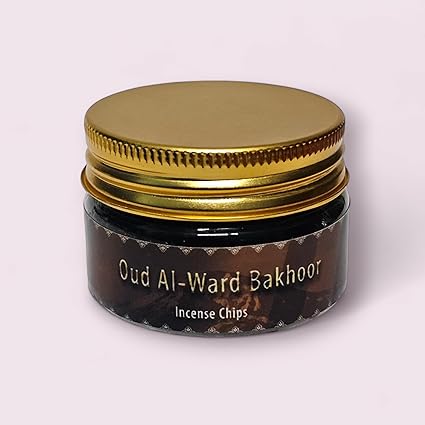 Oud Al-Ward Bakhoor Premium Oud Incense, Luxurious Fragrance for Home, Office, Special Occasions, Long-Lasting Aroma (35 gm)