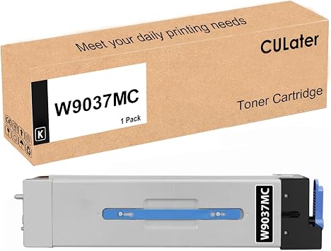 CULater W9014MC W9014 W9037MC W9037 MC Black Remanufactured Toner Cartridge Replacement for HP Managed Flow MFP E82540z E82550z E82560z E82540dn E82550dn E82560dn 1 Black