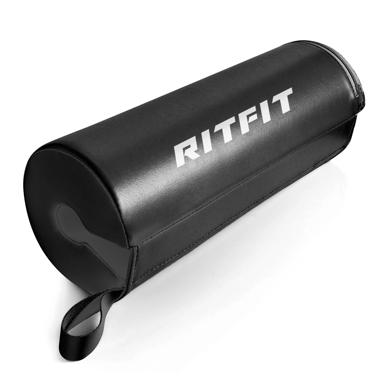 RitFit Hip Thrust Pad Black Barbell Pad Thick Protective Non Slip Pad Covered with PU Leather for Bench Press, Weightlifting, Hip Thrust, Glute Bridge, for Women Preferred…